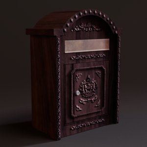 3d model mailbox wall