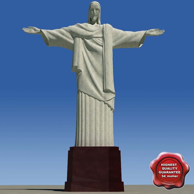 cristo redentor 3d model