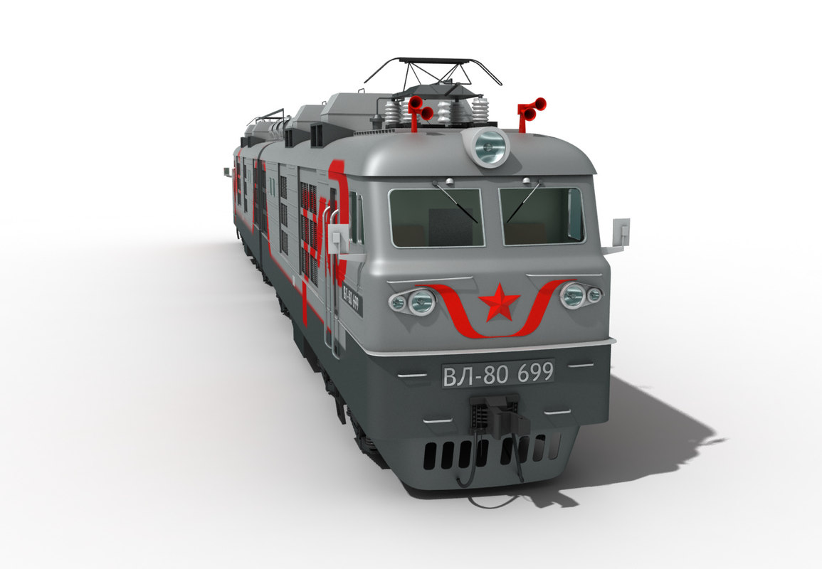 vl-80 train 3d model