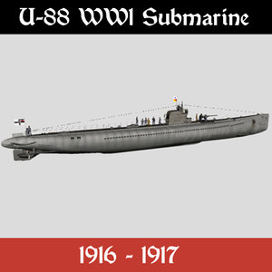 german submarine 3d model