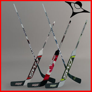 hockey stick 3d model