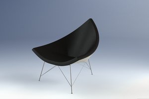 george nelson coconut chair 3d model