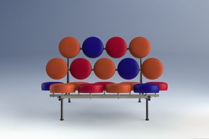 3d model nelson marshmallow sofa