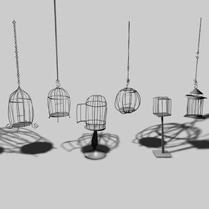 bird cages 3d 3ds