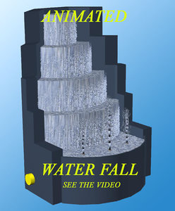 3d water fall model