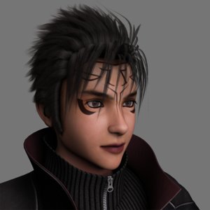 finalfantasy dark prince realistic male 3d model