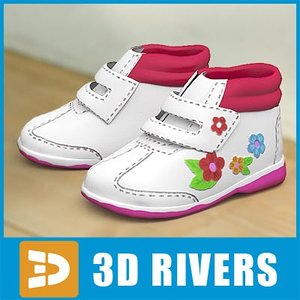 3d model kids shoes