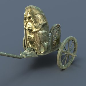 3d model of etruscan chariot