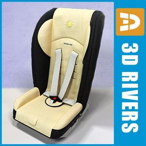 infant car seat 3d model