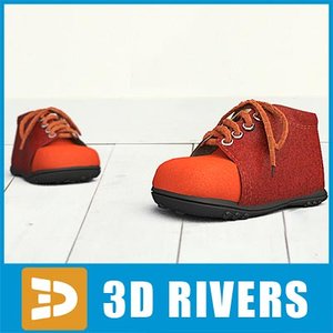 kids boots 3d model