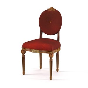 3d model classic chair stool