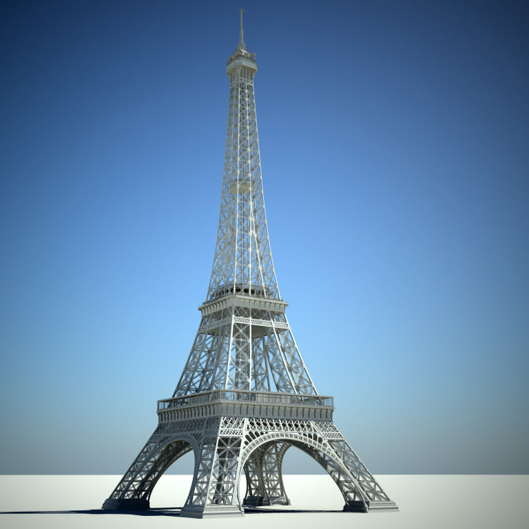 eiffel tower 3d model