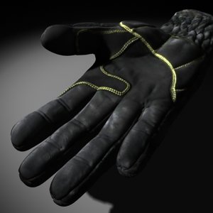3d model army gloves