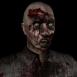 male zombie 3d model