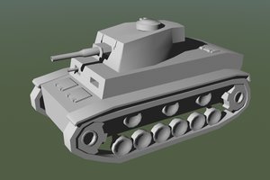 3d model panzer tank