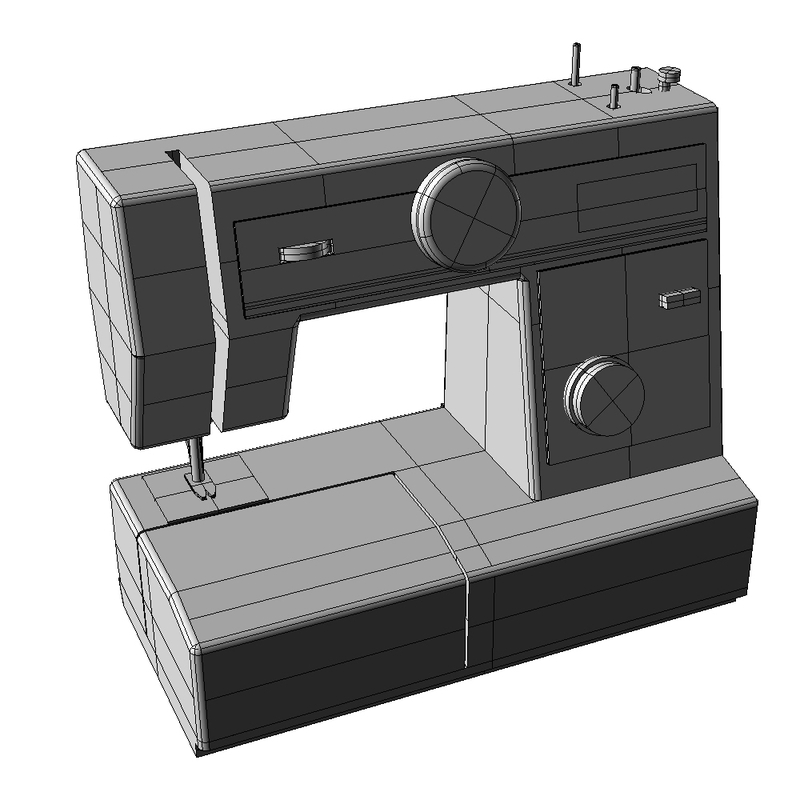 sewing machine 3d model