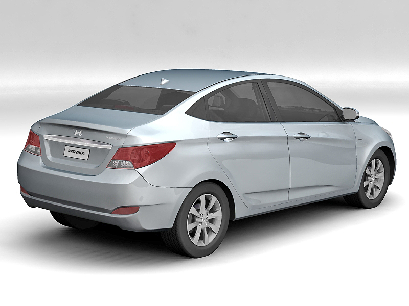 Hyundai verna 3d model