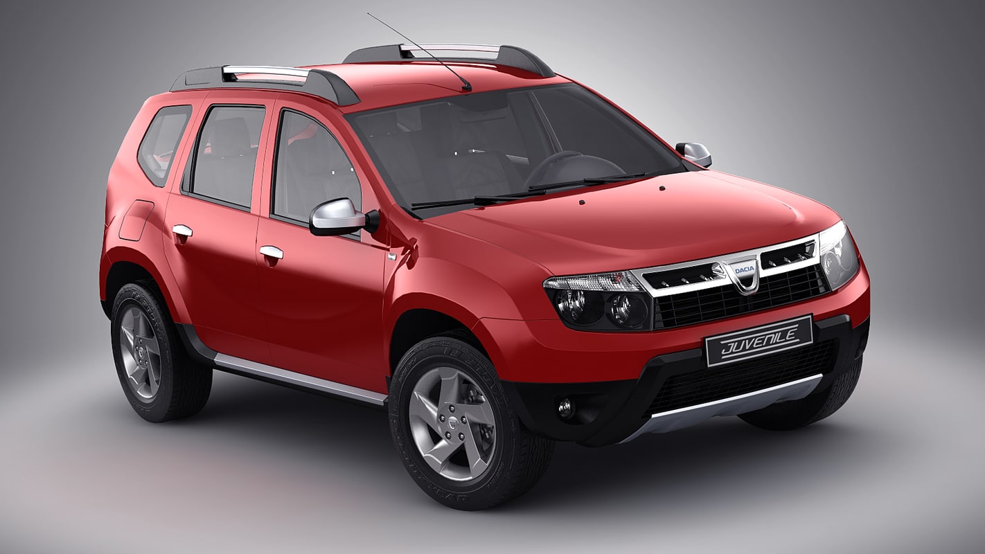 dacia duster 2010 3d model