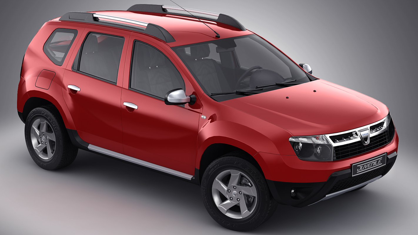 dacia duster 2010 3d model