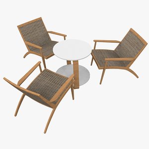 armchair conference table 3d model