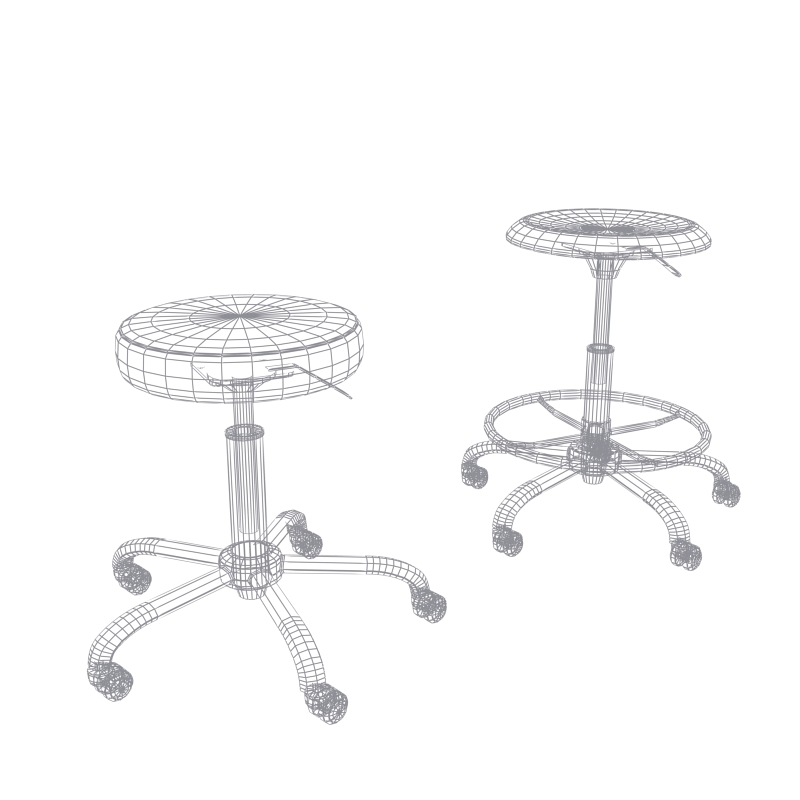 3d designer drafting stools chair