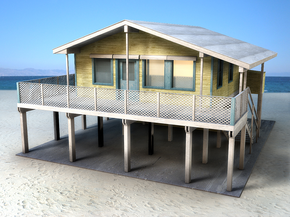 beach house 3d model