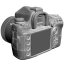 photo big camera tripod 3d model