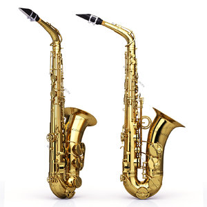 alto saxophone 3d model