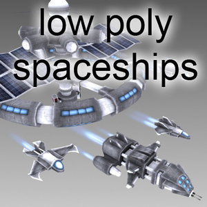 3d model space station spaceship