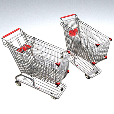 3d model of carrito la compra shopping cart