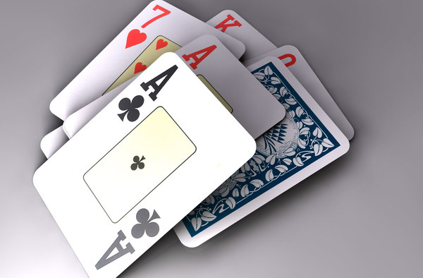 cards deck 3d model