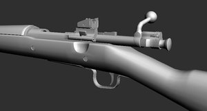 free max model american ww2 rifle gun