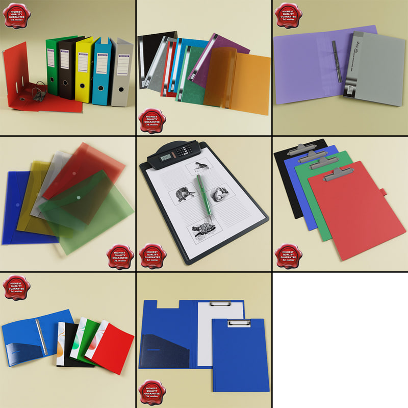 3d model stationery v2