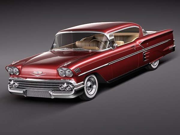 Chevrolet Impala 1958 58 3d Max