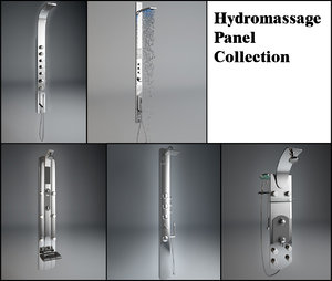 3d model hydromassage panels
