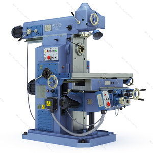 3ds max milling machine tool