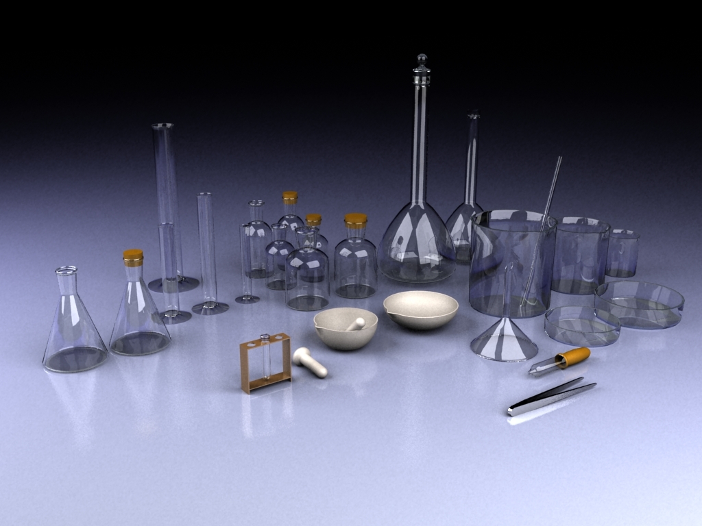 lab equipment 3d model
