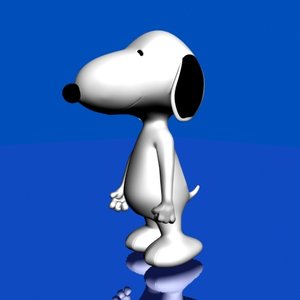 snoopy dog 3d model