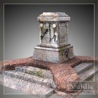 stone pedestal 3d model