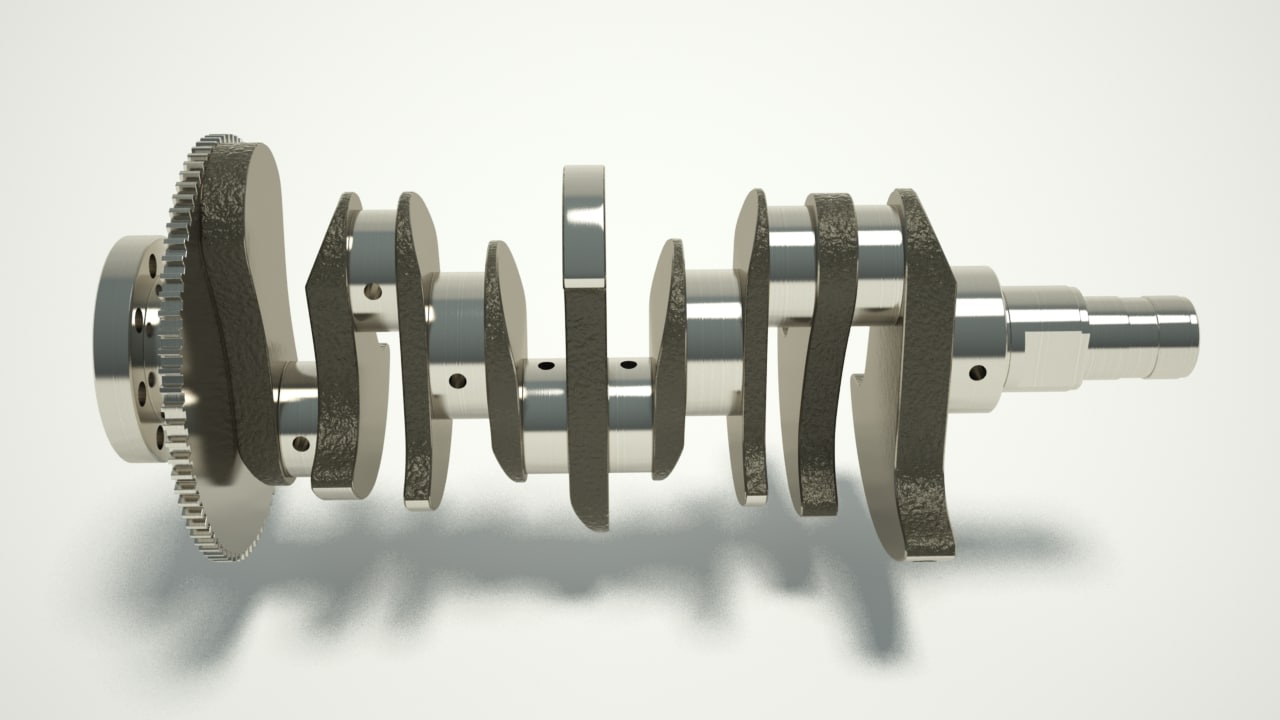 crankshaft engine 3d model