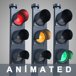 3d traffic light model