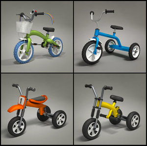 child bikes 3d model