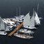 yachts ship 3d model