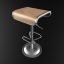 set bar chairs table 3d model
