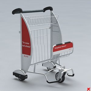 airport cart 3d 3ds