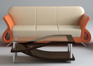 sofa armchair set alomena 3d 3ds