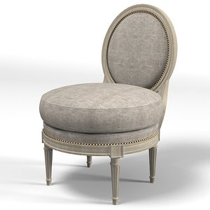 3d model pierre cupidon armchair