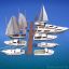 yachts ship 3d model