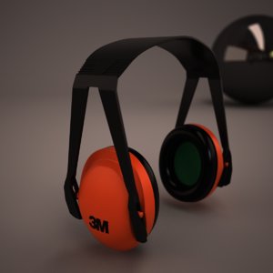 ear protectors 3d model