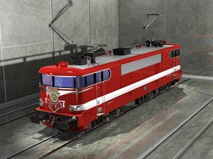 electric locomotive 3d model